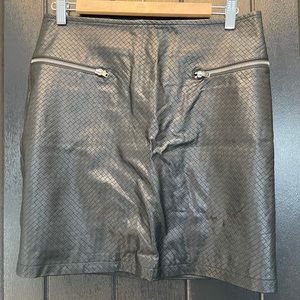 Faux Leather Skirt